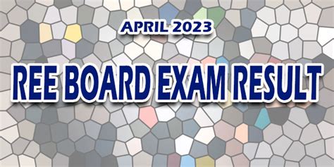 ree result april 2023